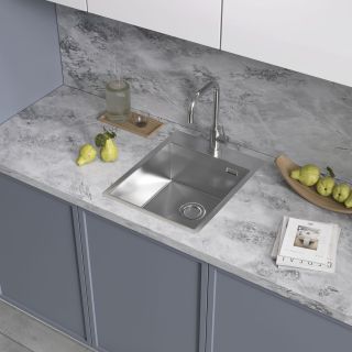 Мойка кухонная Reflexion Iseo 40-SS RX2240SS полированная сталь